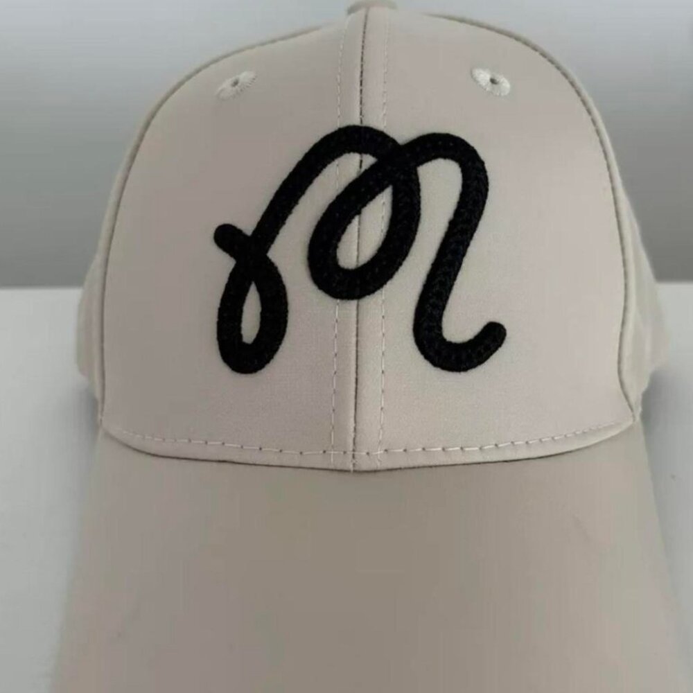 Malbon Golf Hat w/ Buckets Ball Marker Tan/Black SHIPS FROM USA